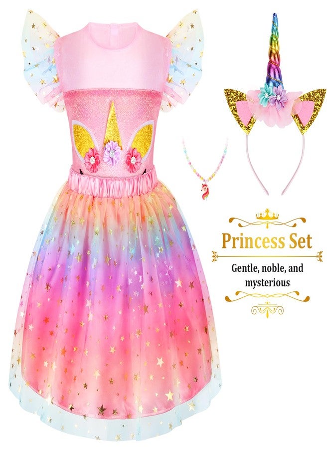 LIMIROLER Princess Dress Up Clothes for Little Girl Princess Costume Gift Set, Princess Dress Up Toys for Toddler Girls, Birthday Christmas Party Gifts for Girls Aged 3-6 Years Old - Image 3